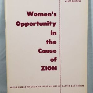 womens opportunity in the cause of zion