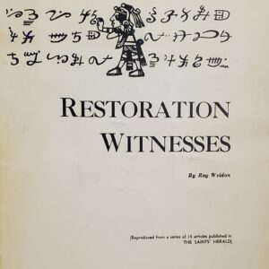 Restoration Witness