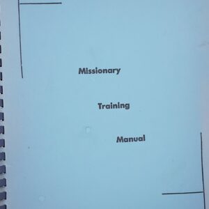 missionary training manuel